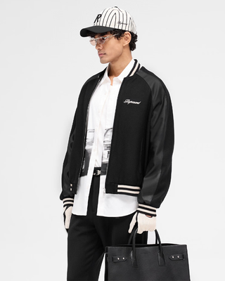 Represent Raglan Varsity Jacket Black MLM1803-01