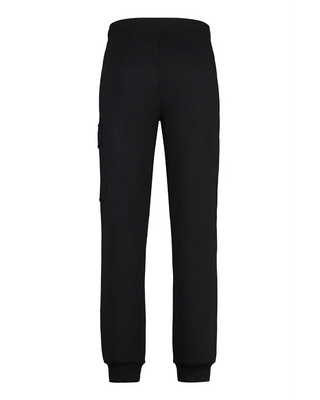 C.P. Company Diagonal Raised Fleece Cargo Sweatpants Black