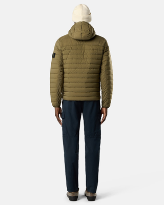 Stone Island 4100107 SEAMLESS TUNNEL NYLON DOWN-TC Hooded Down Jacket Military Green