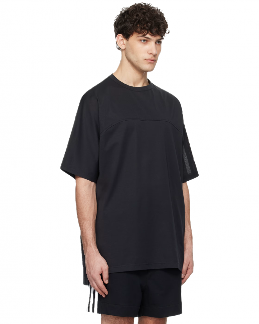 Y-3 Mesh 3-Stripes T-Shirt Black JL8312