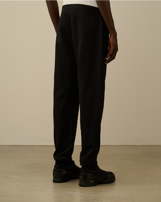 C.P. Company Diagonal Raised Fleece Cargo Sweatpants Black