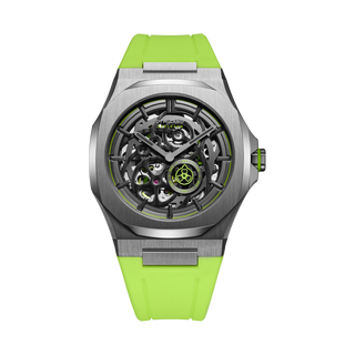 D1 Milano Skeleton Rubber Bracelet 41.5 mm Slice Lime SKRJ15