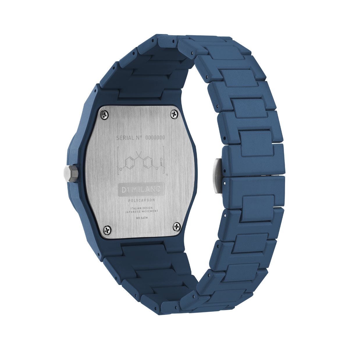 D1 Milano Polycarbon Bracelet 40.5 mm Navy Blue PCBJ21