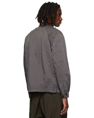 C.P. Company Panama-R Zipped Lens Overshirt Gunmetal Grey 20CMOS074A110540S
