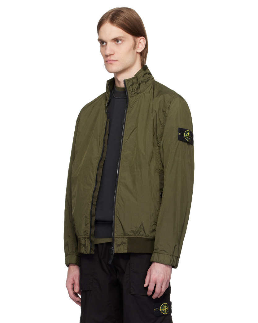 Stone Island 4100037 CRINKLE REPS R-NY Jacket Green