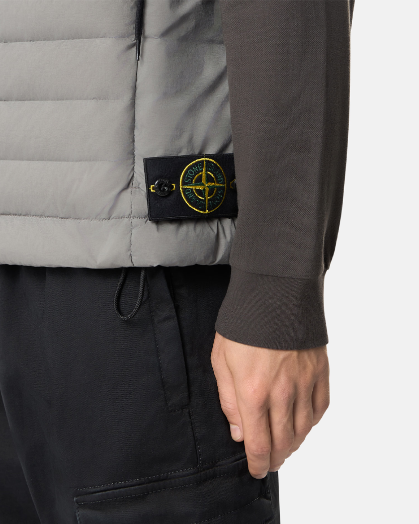 Stone Island G100004 SEAMLESS TUNNEL NYLON DOWN-TC Vest Grey