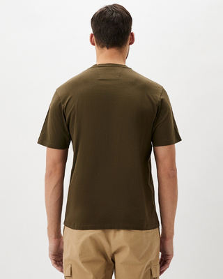 C.P. Company Jersey 30/1 Short Sleeve Logo Label T-Shirt Ivy Green RCCMTS723A005100W
