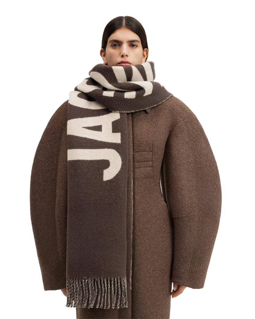 Jacquemus 'Lecharpe' Logo Scarf Multi Brown