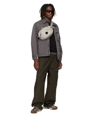 C.P. Company Panama-R Zipped Lens Overshirt Gunmetal Grey 20CMOS074A110540S