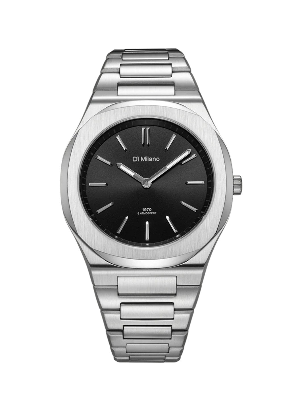 D1 Milano Groovy Black 39 mm Silver UHBJ01