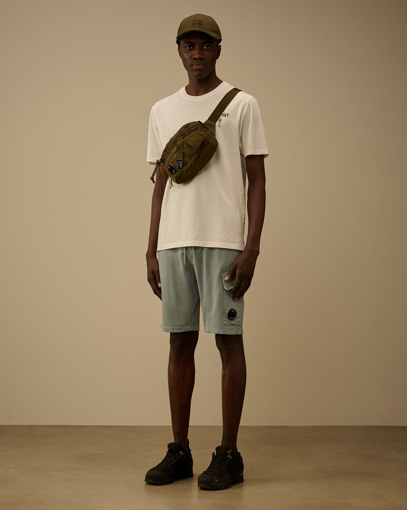 C.P. Company 30/1 Jersey Short Sleeve British Sailor T-Shirt Gauze White 20CMTS174A110579W