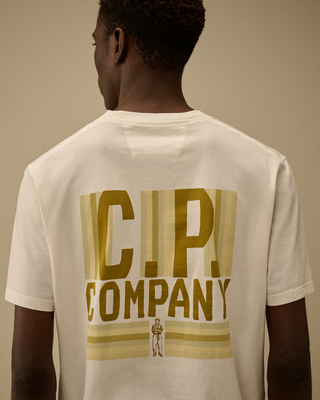 C.P. Company 30/1 Jersey Short Sleeve British Sailor T-Shirt Gauze White 20CMTS174A110579W