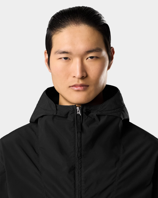 Stone Island 4100052 LIGHT COMPACT TOUCH POLY-TC Hooded Jacket Black