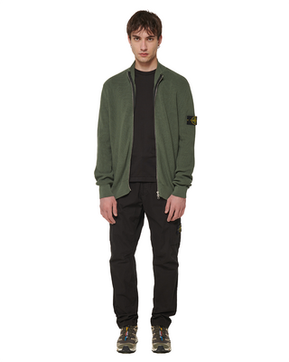 Stone Island 526D8 Zip cardigan Green