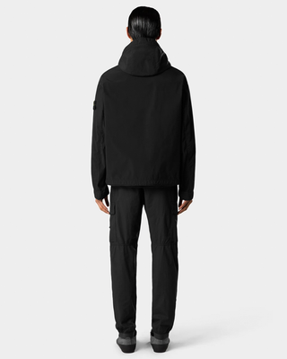Stone Island 4100052 LIGHT COMPACT TOUCH POLY-TC Hooded Jacket Black
