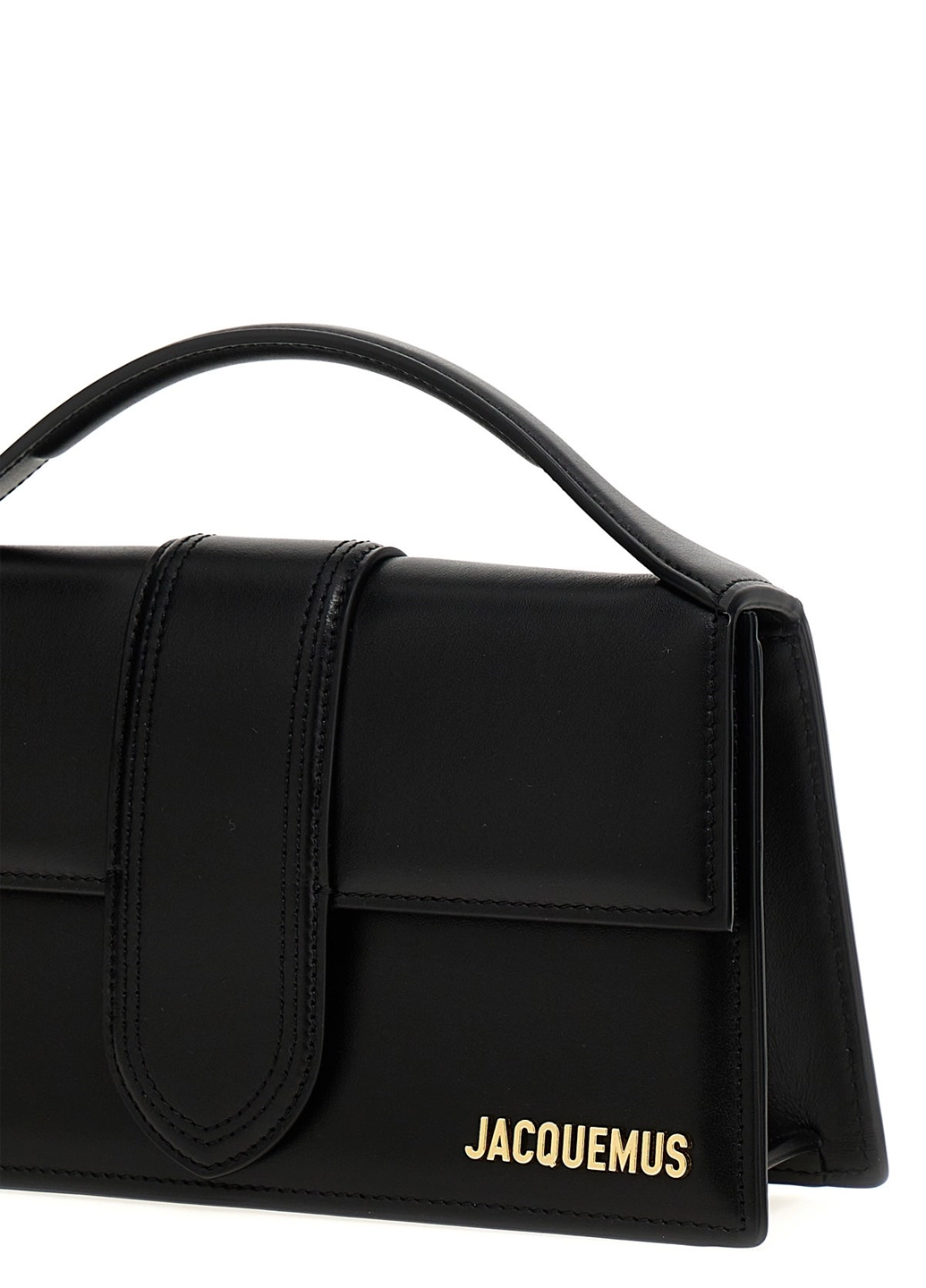 Jacquemus 'Le Grand Bambino' Leather Crossbody Handbag Black Gold