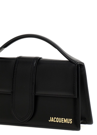 Jacquemus 'Le Grand Bambino' Leather Crossbody Handbag Black Gold