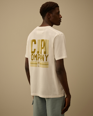 C.P. Company 30/1 Jersey Short Sleeve British Sailor T-Shirt Gauze White 20CMTS174A110579W
