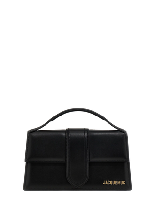 Jacquemus 'Le Grand Bambino' Leather Crossbody Handbag Black Gold