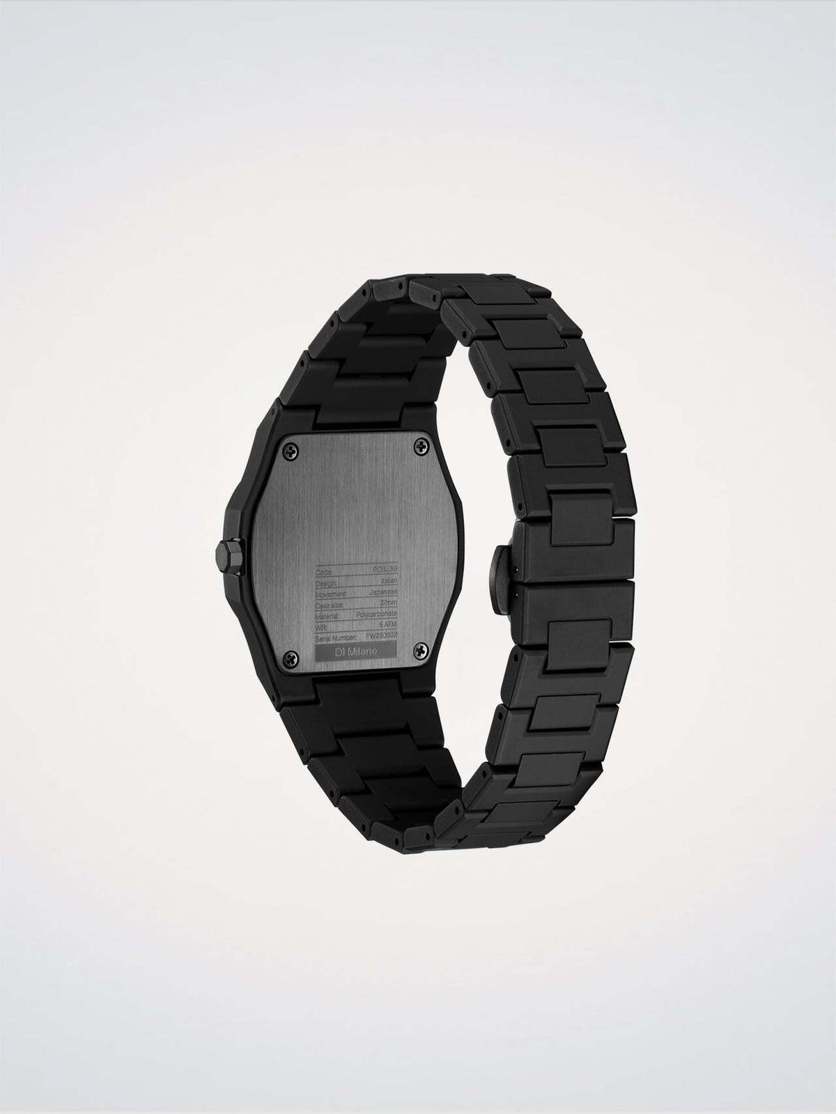 D1 Milano Crushed 40.5 mm Black PCBJ39