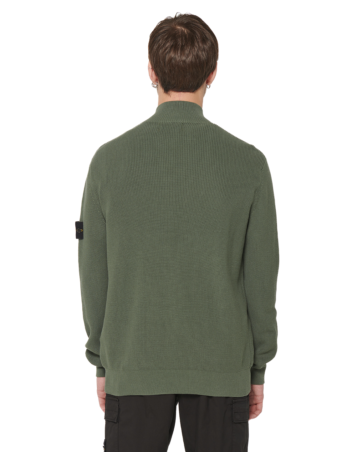 Stone Island 526D8 Zip cardigan Green