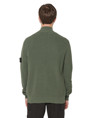 Stone Island 526D8 Zip cardigan Green