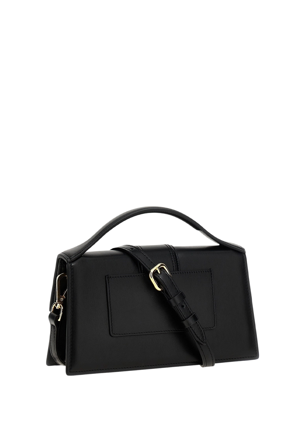 Jacquemus 'Le Grand Bambino' Leather Crossbody Handbag Black Gold