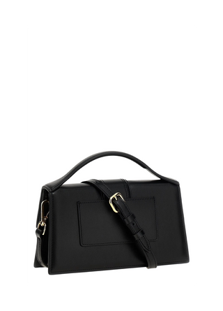 Jacquemus 'Le Grand Bambino' Leather Crossbody Handbag Black Gold
