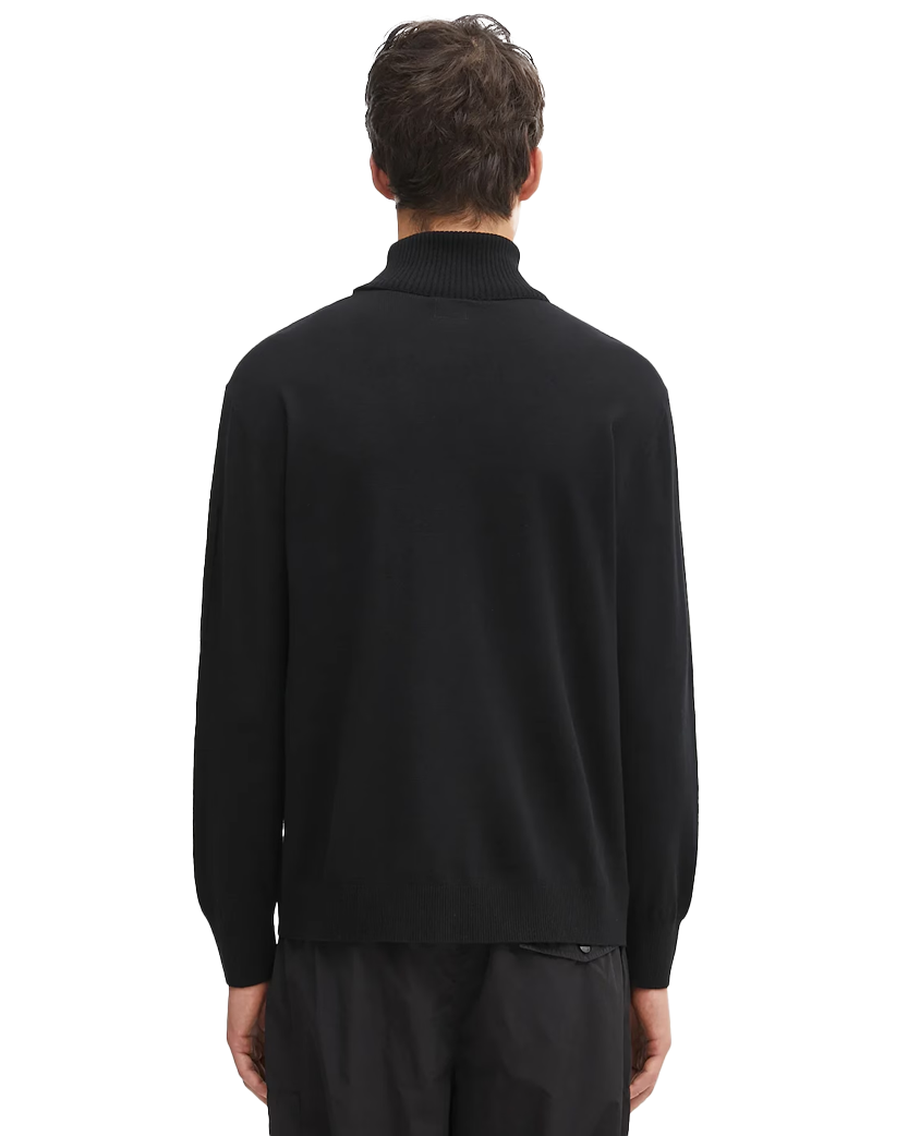 C.P. Company Virgin Wool Turtleneck Sweater Black 19CMKN035A005528A