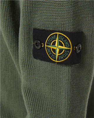 Stone Island 526D8 Zip cardigan Green