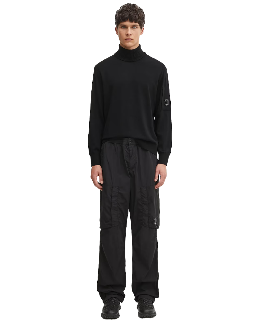 C.P. Company Virgin Wool Turtleneck Sweater Black 19CMKN035A005528A