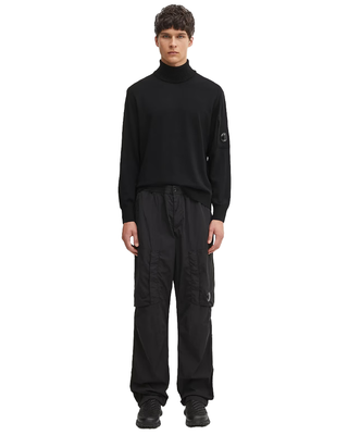 C.P. Company Virgin Wool Turtleneck Sweater Black 19CMKN035A005528A