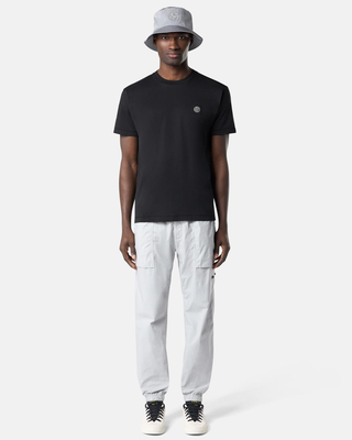Stone Island 2100027 60/2 COTTON JERSEY T-shirt Compass Patch Black