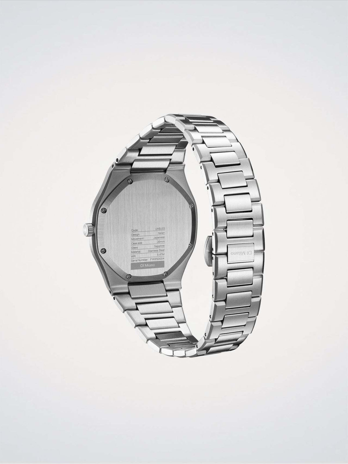 D1 Milano Groovy Green 39 mm Silver UHBJ03