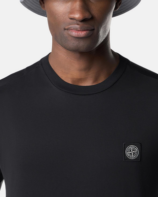 Stone Island 2100027 60/2 COTTON JERSEY T-shirt Compass Patch Black