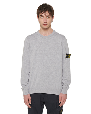 Stone Island 540B2 Logo Sweater Grey