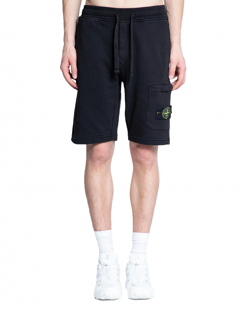 Stone Island 6200012 Cotton Bermuda Shorts Black