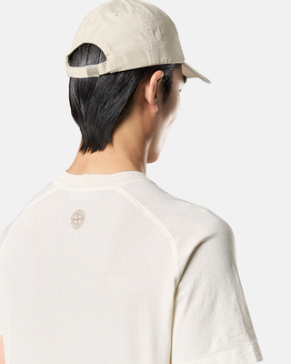 Stone Island 2100020 Organic Cotton 'Institutional Two' Print T-Shirt Ivory