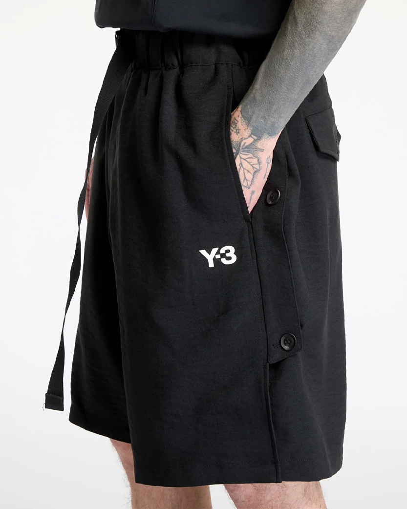 Y-3 Sport Uniform 3-Stripes Shorts Black JN7038