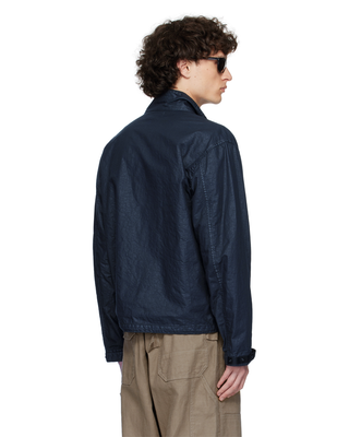 Stone Island 4100067 Organic Look Nylon PANAMA-TC Jacket Navy Blue