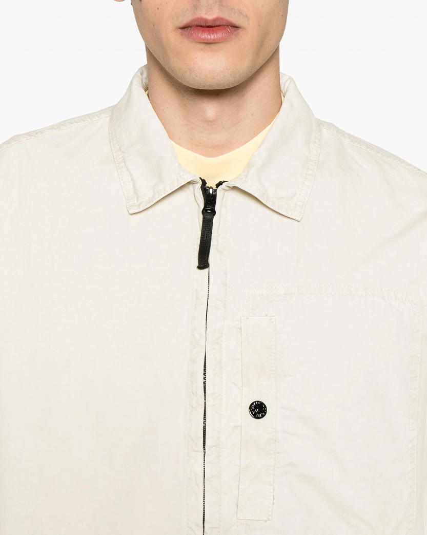Stone Island 1200032 Zipped Cotton Jacket Sand