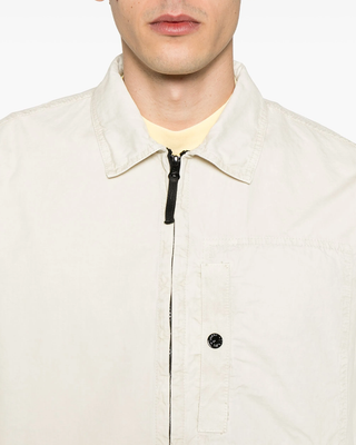 Stone Island 1200032 Zipped Cotton Jacket Sand