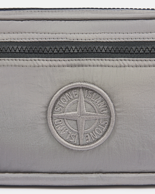Stone Island 9200917 NYLON METAL IN ECONYL® Padded Zip Pouch Pearl Grey