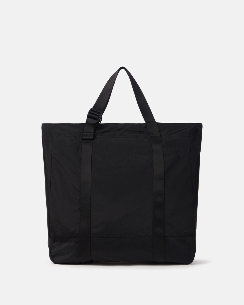 Stone Island 9200013 COATED NYLON METAL IN ECONYL® Tote Bag Black