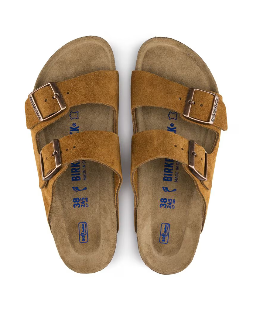 Birkenstock Arizona Suede Slides Brown 1009527