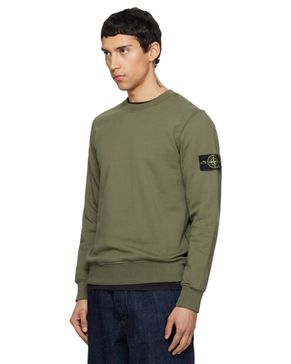 Stone Island 6100060 ORGANIC COTTON FLEECE Sweatshirt Military Green