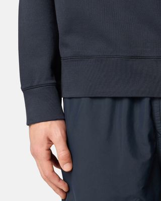 Stone Island 6100023 Light Organic Cotton Fleece Sweatshirt Navy Blue