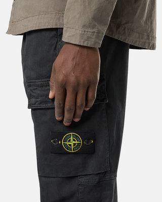 Stone Island 313L1 Regular Tapered Fit Cargo Pants Black