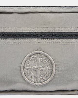 Stone Island 9200915 NYLON METAL IN ECONYL® Padded Belt Bag Pearl Grey