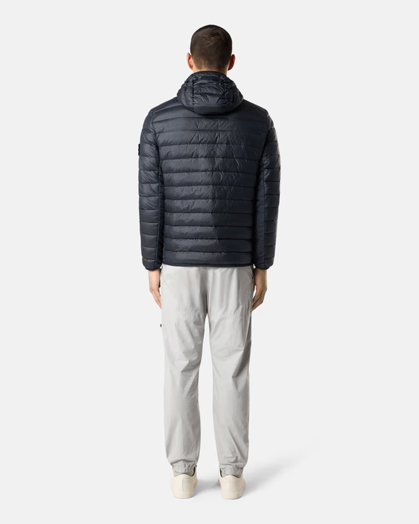 Stone Island 4100403 Loom Woven Chambers Nylon Down TC Jacket Blue